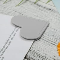 Wozhidaoke Clip Rezervirajte ugaono u obliku kuta srca Zaštitna oznaka Oznaka Bookmark kožni ured i