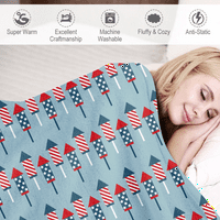 Fraigo 4. jula bacaj pokrivač pokrivač pokrivač bekbe za plave za zastavu Theme plave crvene zvijezde