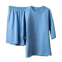 BlouZa FABIURT za žene Top košulje set kratkih rukava Spring Loose Fitting Casual Quarter rukava ravne