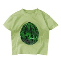 Toddler Kids Baby Boys Gifts Pokloni za djecu Promjena flip-majica Majica Majica Lubene vrhove kratkih rukava ljetna odjeća za teen djevojke