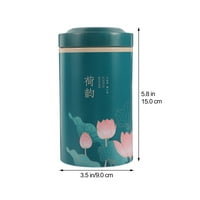 Tea-list zapečaćeni JAR TANPLETE čaj Canister kreativno pakiranje JAR crveno zeleno