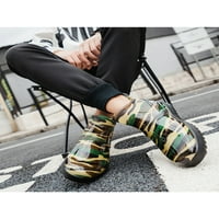 Lacyhop muške ženske čizme za kišu srednje gornje vodootporne okrugle cipele s cipelama kiše protiv