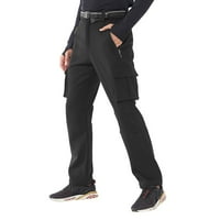 Entyinea muške esencijalne dukseve Aktivni povremeni elastični struk Jogger Dukseri sa džepovima Black