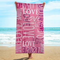 Li HB prodavnica ručnik od mikrovlakana super lagana šarena ručnik za kupatilo otporna na plažu višenamjenski ručnik za putni bazen kućni tekstil, ružičasta