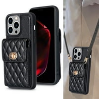 -Lion Crossbody Wallet Case za iPhone Pro, IPhone Pro Case Nosač kartica Soft PU kožna torbica za žene