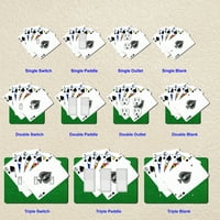 Iz zidnih ploča - Royal Flush Poker kockanje - Single banda Svjetlosni prekidač