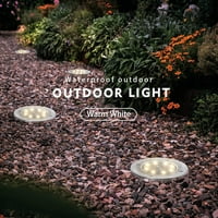 Solarni u prizemlju, solarni vrt svjetla Vodootporna vanjska krajna rasvjeta za dvorište travnjak patio paluba za povratnu putevu WHARWAY toplo u boji LED