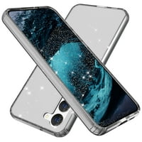 Nalacover Glitter Clear futrola za Samsung Galaxy S Plus, mekani silikonski prozirna prozirna blistavi