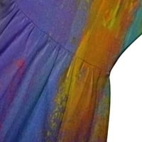 Giligiliso Clearsance Ljetne haljine za žene Ležerne ljetne košulje s kratkim rukavima s džepom haljine