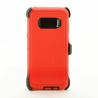 Klip za kaiš za holster CASE Crvena i crna boja Poklopac za odvreda za odbojnik za Samsung Galaxy S8
