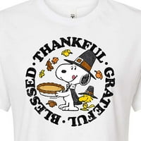 Kikiriki - zahvalan zahvalan blagoslovljen - Juniori obrezana majica pamučne mješavine