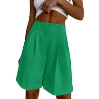ManXivoo široke pantalone za žene za žene Modni casual multibolorske kratke hlače sa zatvaračem Zipper