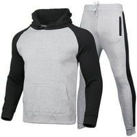 MAFYTYTPR MENS odijelo zazor muške jogging odijelo Sportski kapuljač Set dvodijelni jaknu sa haubom i džepovima