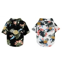 Košulja za kućne ljubimce Havajska majica Predivna bluza za pse modna štenadna odjeća Prozračna ljetni kućni ljubimac