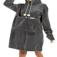Prekrivač kapuljača za prekrivene kapuljače za žene super mekana topla flanel pokrivačica sa džinovskim