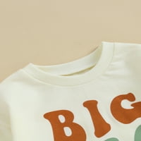 Toddler novorođenčad dukserice dugih rukava s dugim rukavima srušilica pulover košulja na duks jesen