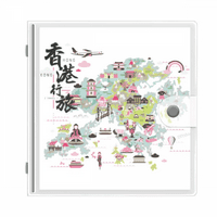 Dobrodošli u Kinu Hong Kong Karta fotografija Album novčanik za vjenčanje 4x6