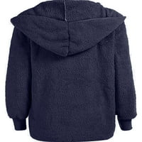 Voguele dame kaput kardigan jakna sa kapuljačom sa kapuljačom zimske tople kapute Casual Blue 5xl