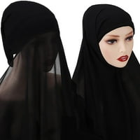 Kvadratni svileni šalovi za žene 90 * satenski muslimanski ženski šal i šal za šal za omotavanje komoda N0G8