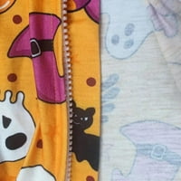 ESHO Halloween Podudaranje porodičnih pidžama Garniture za ispisane kapuljače za odmor PJS Spavaće odjeća