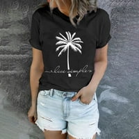 Ženske košulje Ljetni vrhovi za žene plaža Ispis kratkih rukava majica casual havajsko odmaralište top