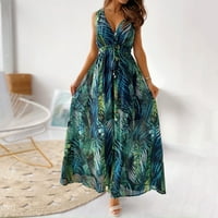Ljetne haljine za ženske haljine za Ninag Prodaja Ženska ljetna moda New Cvjetni print Halter remen