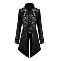 Muška jakna Steampunk Vintage Tailcoat Gothic Frock kaput