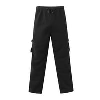Hanas muške hlače Muške kombinezone za crtanje multi džep casual pantalone planinarske hlače pamučne pantalone crna xxxxxl