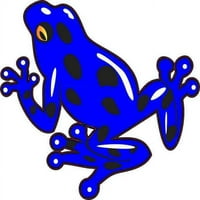 4.5in 4in plavi otrovni naljepnica za žabu