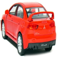 5 Kinsmort Mitsubishi Lancer Evolution Diecast Model igračka za igračke 1: Crvena