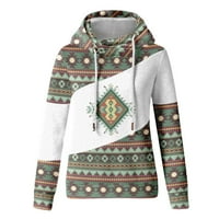Duksevi sa dizajnama za žene Jesenske zimske dukseve za žene, žene Aztec dukseri geometrijski džemper