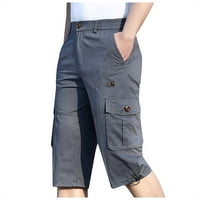 Muške casual dugačke teretne kratke hlače Multi džep pamuk vruće brak kapri hlače Taktičke kratke hlače