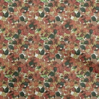 Onuone viskoza Šifon crvena tkanina apstraktna cvjetna šivaća tkanina od dvorišta tiskana diiy odjeća