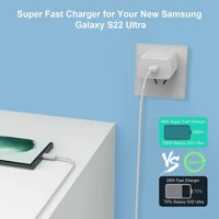 za Samsung Galaxy A, 45W USB-C Samsung Super Fast Charger Tip C punjač [45W PPS Zidni punjač + USB C