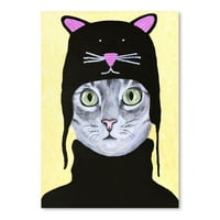 Americanflat Cat sa mačkicom od Coco de Paris Art Art Print