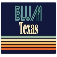 Blum Texas Vinil naljepnica za naljepnicu Retro dizajn