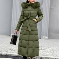 Akiigool jakna Žene pune zip obrezane zip up duksevi za žene pamučni kaput sa zatvaračem sa zimnom jaknom