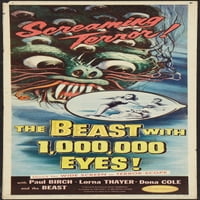Zvijer sa milion očiju umetnute poster 1955. Movie Poster Masterprint
