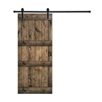 Akicon obložena drvena Jakokonska barna vrata sa hardverskim kit-jednim vratima y stil 36