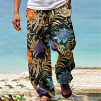 Muške hlače Ležerne prilike Svestrane Sve Ispiši labave plus veličine hlače modne pantalone za plažu