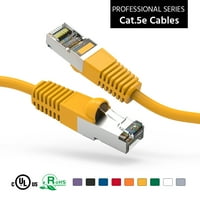 1ft CAT5E zaštićena Ethernet mrežom pokrenuta kabl žuto, pakovanje