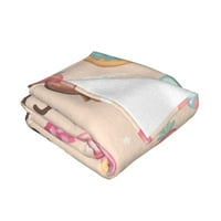 Bacite pokrivač, lijep ružičasti ukras za ukrašavanje bombona za pranje pokrivene pokrivače za sofu