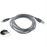 Siva premium mrežasta pletena 6FT dugačka tip C kabela Rapid punjač Sync USB žica USB-C kabel L2V za