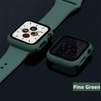 Silcioen Strap + futrola Kompatibilan sa Apple Watch Bandovima Žene Muškarci zaslona Zaštitna stakla