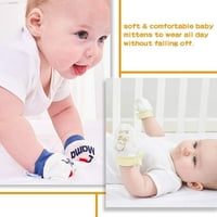 Nove baby rukavice slatke crtane bebe dojenčad čista Cotwongirlt Scratch Newborn Mittsboy tkanina Dječja njega Proizvod Božić