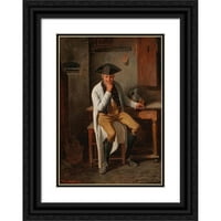 Friedrich Friedländer Black Ornate Wood Framed Double Matted Museum Art Print Naslijed: Dobar gutljaj