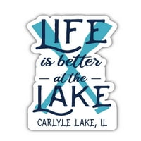 Carlyle Lake Illinois Suvenir Vinil naljepnica naljepnica za pakovanje 4-pakovanje
