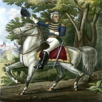 Andrew Jackson .nsevan predsjednik Sjedinjenih Država. Sa tennesijskim snagama na udarcima Hickory