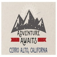 Cerro Alto California Suvenir Frižider Magnet Avantura čeka dizajn
