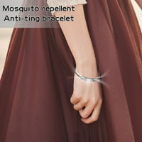 Novo snažna komarca odbojna narukvica narukvica Dječji anti-komarci Patch Fung Ring Silikonski esencijalni